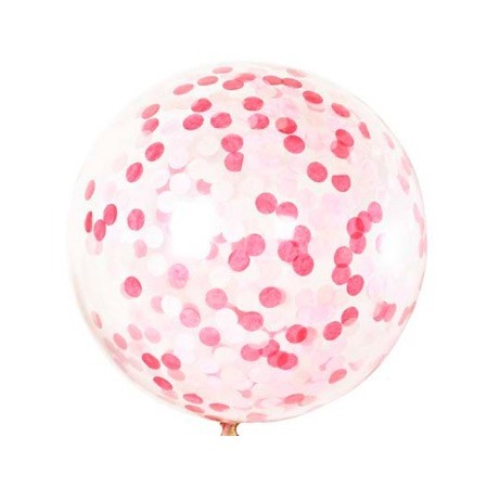 Pink Confetti Giant Balloons Perth | Pink Confetti Round Balloons Perth