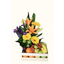 Mother's Day Flowers & Fruit Gift 