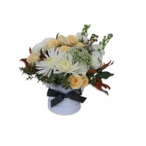 Flowers in a Hat Box - Whites 