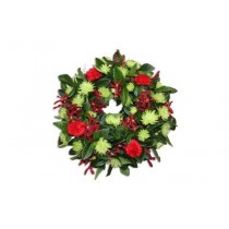 Anzac Day Green & Red Wreath