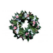 Artificial Anzac Day Wreath - Pink