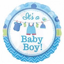 Baby Boy Foil Stick Balloon