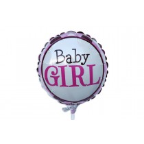 Baby Girl Foil Stick Balloon