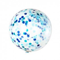 Giant Confetti Balloon - Blue Tones