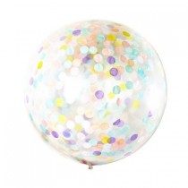 Giant Confetti Balloon - Pastel Tones