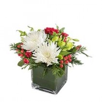 Jingle Bells Christmas Flower Arrangement