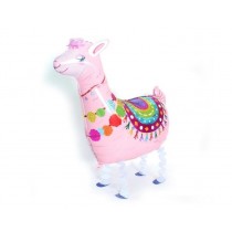 Llama Walking Balloon - Pink