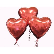 Valentine's Day Bunch of Love Heart Helium Balloons 