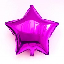 Purple Star Helium Balloon 