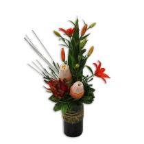 Native Upright Arrangement in Ceramic