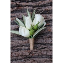 Corsage - White Roses