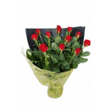 1 Dozen Premium Long Stem Red Roses in a Bouquet