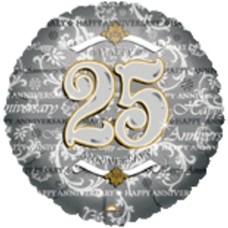 25th Wedding Anniversary Balloon