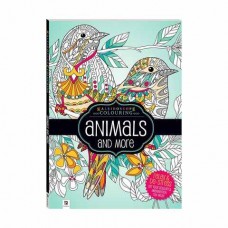 Amazing Animals Adults Colouring Book