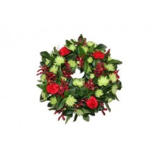 Anzac Day Green & Red Wreath