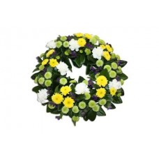 Anzac Day Green, Yellow & White Wreath