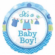Baby Boy Foil Stick Balloon
