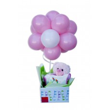 Baby Girl Balloon Topiary Gift