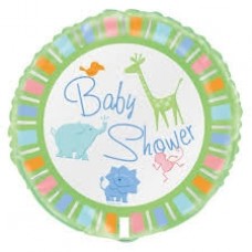 Baby Shower Helium Balloon - Pastels