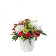 Festive Treasure Christmas Flowers Arrangement