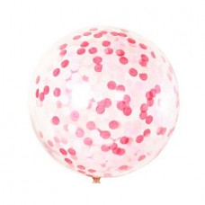 Giant Confetti Balloon - Pink Tones