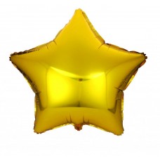 Gold Star Helium Balloon