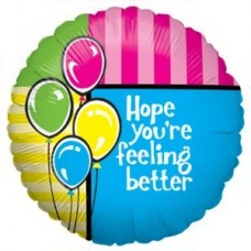 Hope Your Feeling Better Helium Balloon