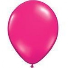 Magenta Hot Pink Latex Helium Balloon
