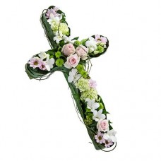 Remembrance Large Pink Funeral Cross