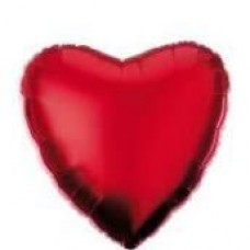 Valentine's Red Love Heart Helium Balloon - 45cm