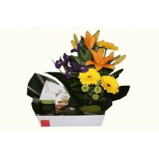 Vibrant Flowers with Chocolates