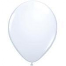 White Latex Helium Balloon