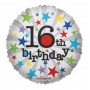 16th Birthday Helium Balloon