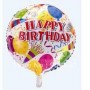 Happy Birthday Balloon - Bright Multi Colour 