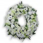 Mixed Seasonal Flowers Funeral Wreath 