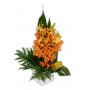 Orchids in Vase Flower Arrangement